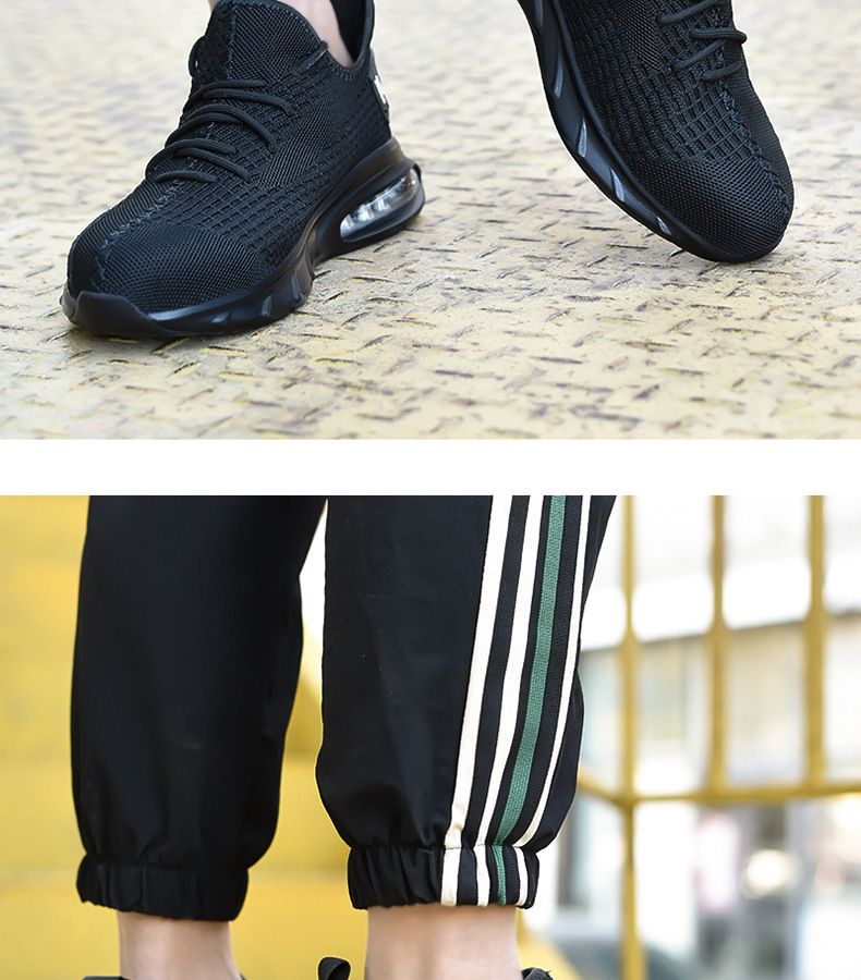 Scarpe da uomo leggere e comode con puntale in acciaio, antiforatura, resistenti all'usura, traspiranti e deodoranti, scarpe da lavoro per cantieri edili_voghion.com