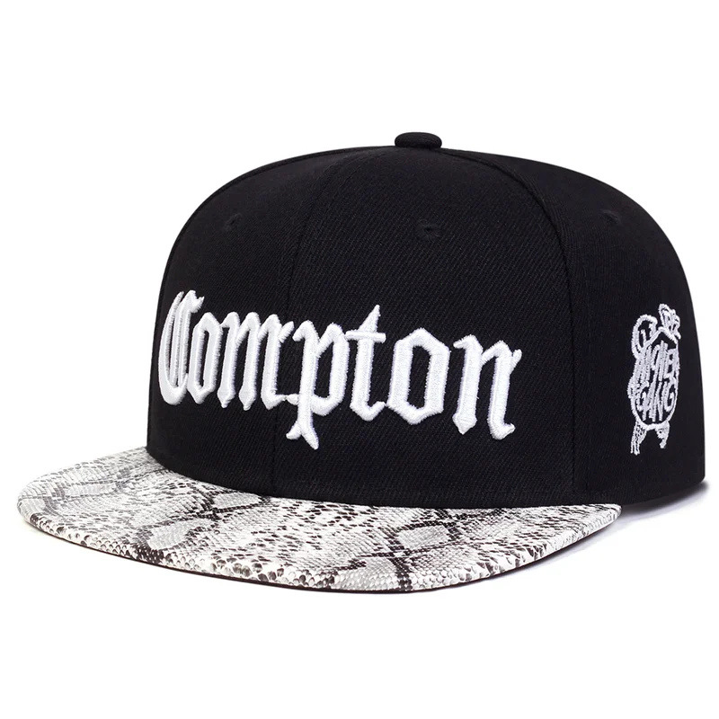 Cappello Hip Hop Compton Youth a tesa piatta da uomo alla moda per la danza di strada_voghion.com