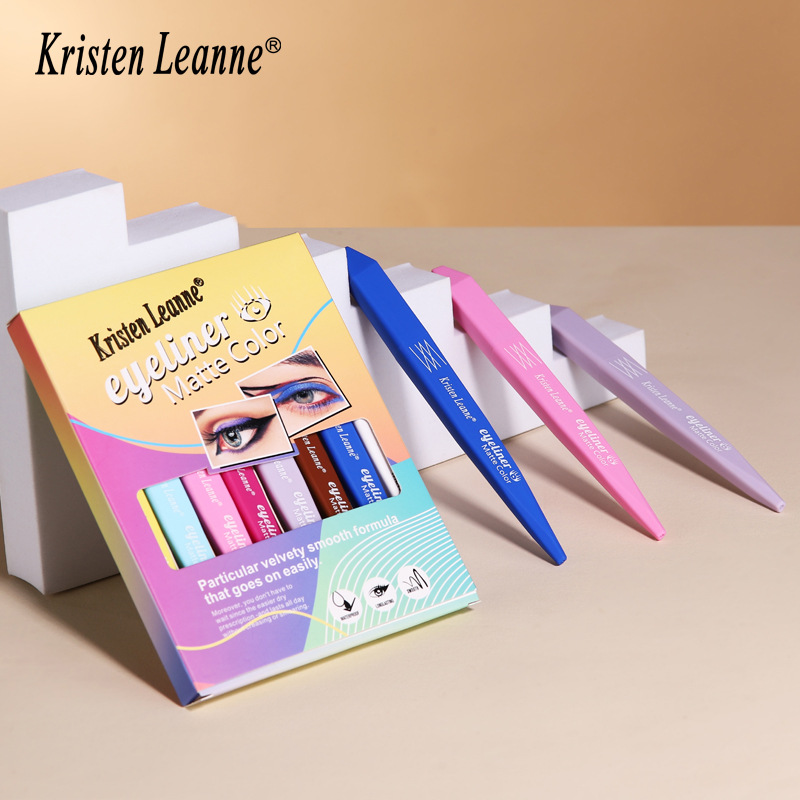 Eyeliner mat imperméable professionnel 8 couleurs, cosmétiques de beauté professionnels longue durée pour fête et Performance_voghion.com