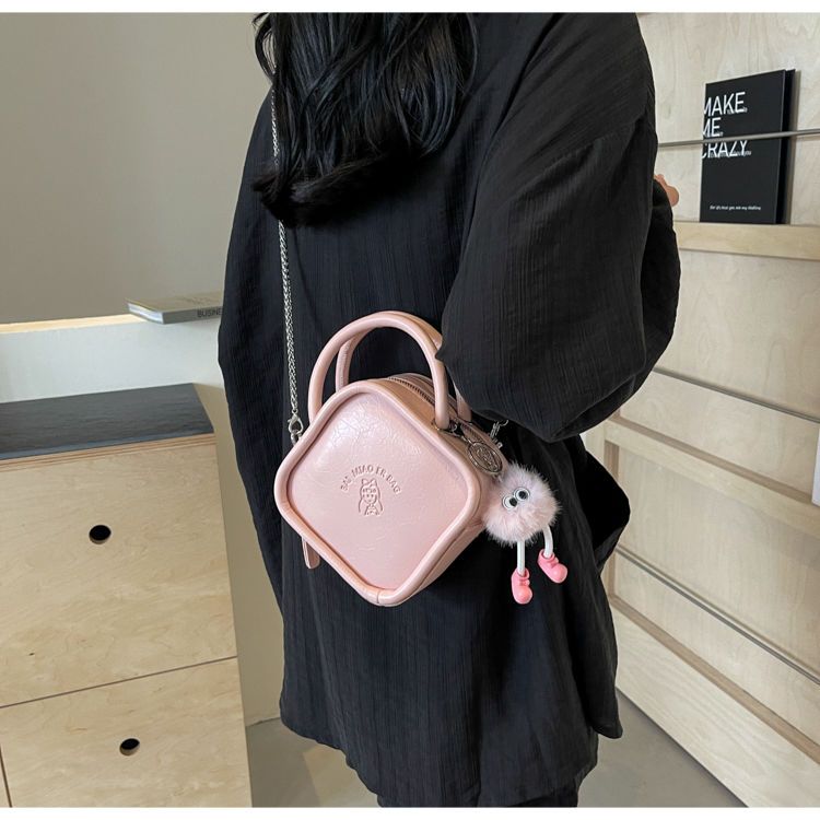 H7 borsa a tracolla con catena versatile e di alta qualità in argento da donna, mini borsa a mano, piccola borsa quadrata_voghion.com
