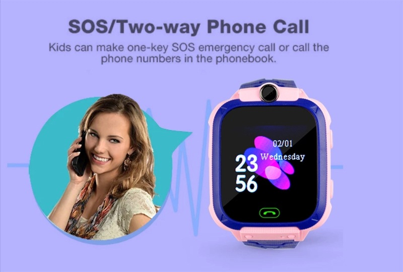 Mãe e filhos 4G multi idioma Q12B câmera à prova d'água vídeo Q19 chamada GPS infantil posicionamento inteligente telefone relógio_voghion.com