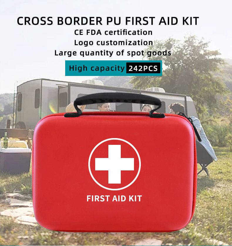 Outdoor Camping Emergency Kit Categories 242 Sets Of Family First Aid Emergency Rescue Kit PU Waterproof Portable Emergency Kit Set_voghion.com