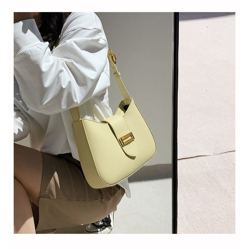 Elegante borsa a tracolla Hobo da donna, classica, piccola, in stile profumato, versatile borsa a mano autunno inverno_voghion.com