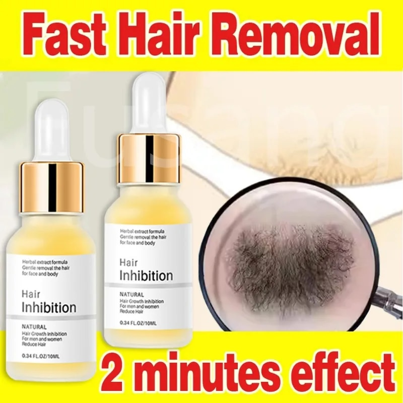Trvalý krém na rychlé odstranění chloupků, sérum na inhibici růstu chloupků, mírný bezbolestný odstraňovač, silný inhibitor růstu chloupků_voghion.com