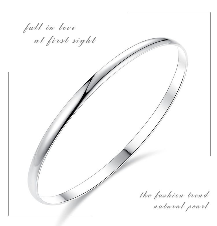 Modischer und schlichter glänzender Armreif, stapelbar, dünn, rund, für Damen/Mädchen, zierlicher Edelstahl_voghion.com