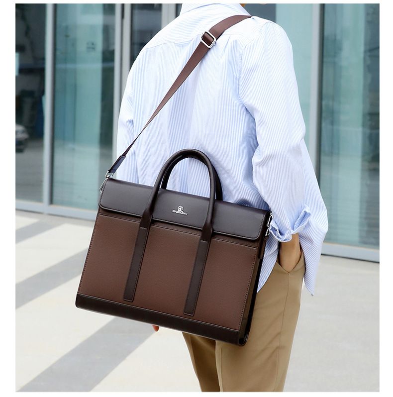 Miesten ClutchBag-käsilaukku, väriä vastaava salkku, miesten vino laukku, toimistolaukku, tietokonelaukku, tyylikäs olkalaukku_voghion.com