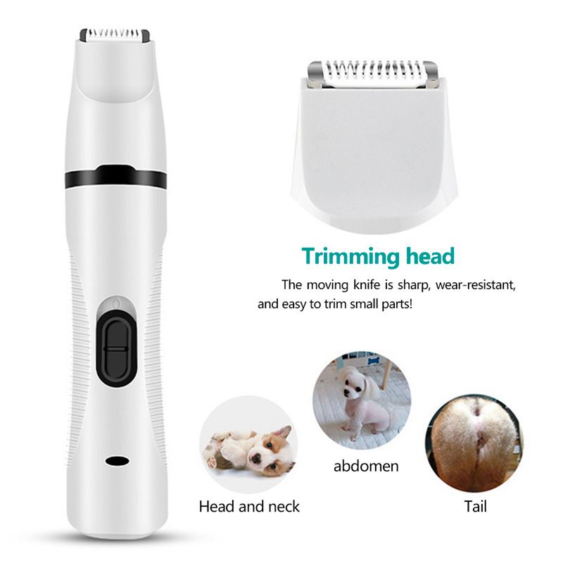 New Pet Grinder 3-in-1 Multi-Functional Trimmer Cat Dog Cleaning Clipper Nail File_voghion.com