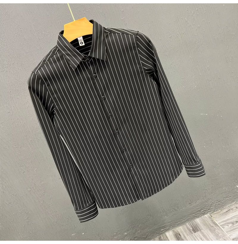Camicia a maniche lunghe con lettere, ampia, estiva, tendenza, da ragazzo, giacca casual coordinata_voghion.com