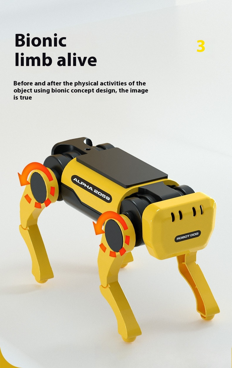 Sie können Dampf in der Sonne laufen - Solarelektrischer Roboterhund, zusammenbaubares Spielzeug für Jungen, pädagogischer RoboterJavascript:_voghion.com