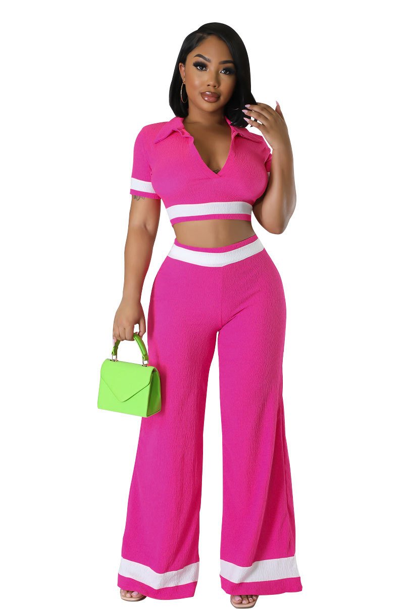 Short-sleeved Two-piece Set New Design Sense _voghion.com