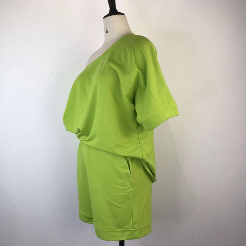 Women's Fashion Trendy Sweatshirt And Pants Off-Shoulder Loose Two-Piece Set 2022 New Style_voghion.com