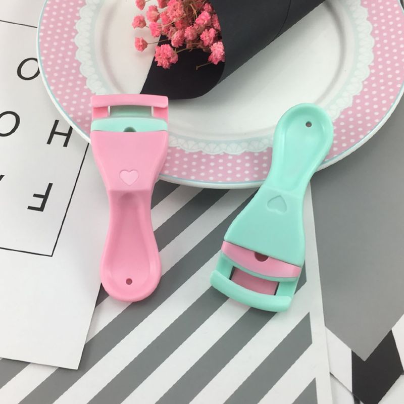 Hislaves Mini portabil pentru femei Beauty Eyeline Ondulator Eye Lash Curling Clip Makeup Tool-Verde_voghion.com