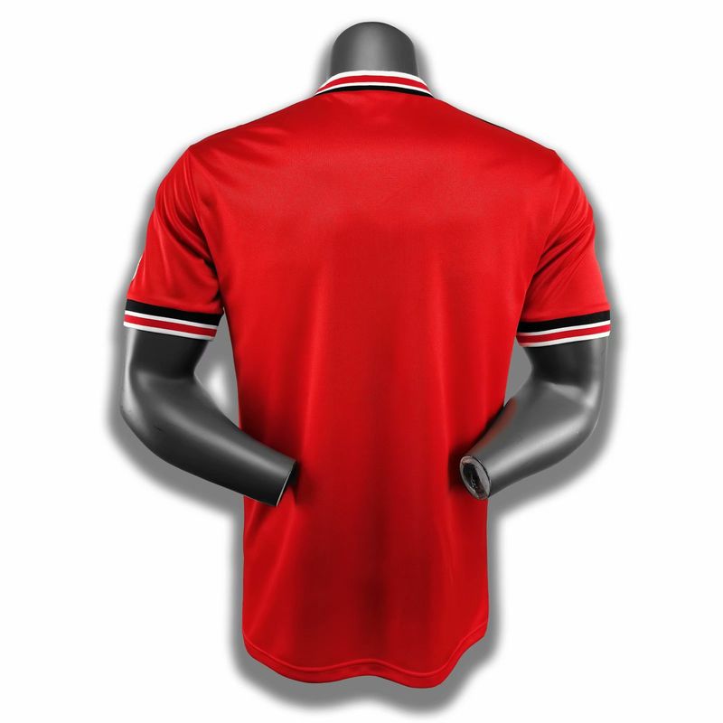 Red Devils Herren-Auswärtstrikot L1985, blau, Kurzarm, 8485, Retro Classic Edition, Fußballtrikot jetzt erhältlich_voghion.com