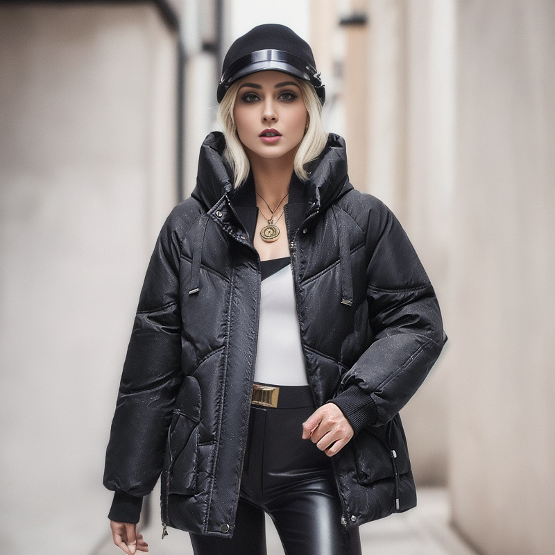 Vestiti imbottiti in cotone da donna Giacca calda Giacca imbottita in cotone da donna Panno corto da studente Abbigliamento da donna_voghion.com