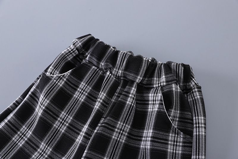 Baby Handsome Plaid Suit Three Piece Suit 2025 Spring And Autumn New Style Little Boy Gentleman Clothes Children Spring Suit_voghion.com