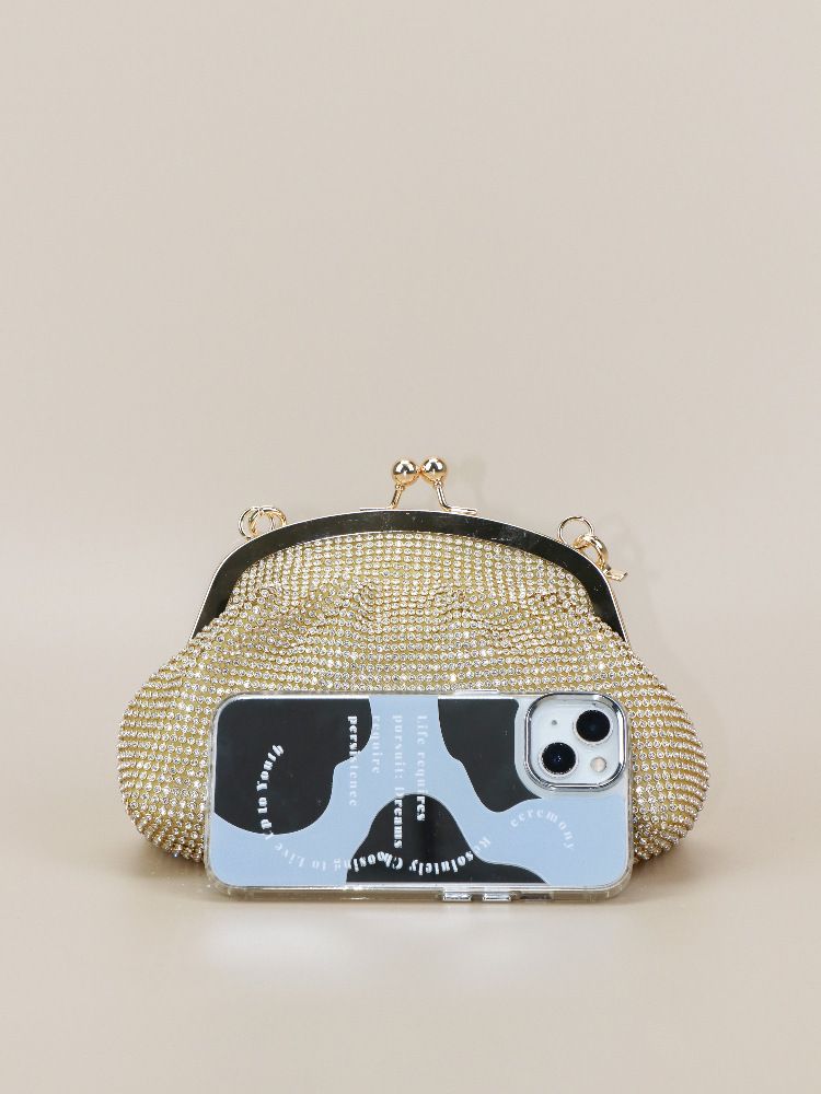 2023 Pure Handmade Bead Diamond Evening Clutch High-end Banquet Bag Women's Handbag_voghion.com