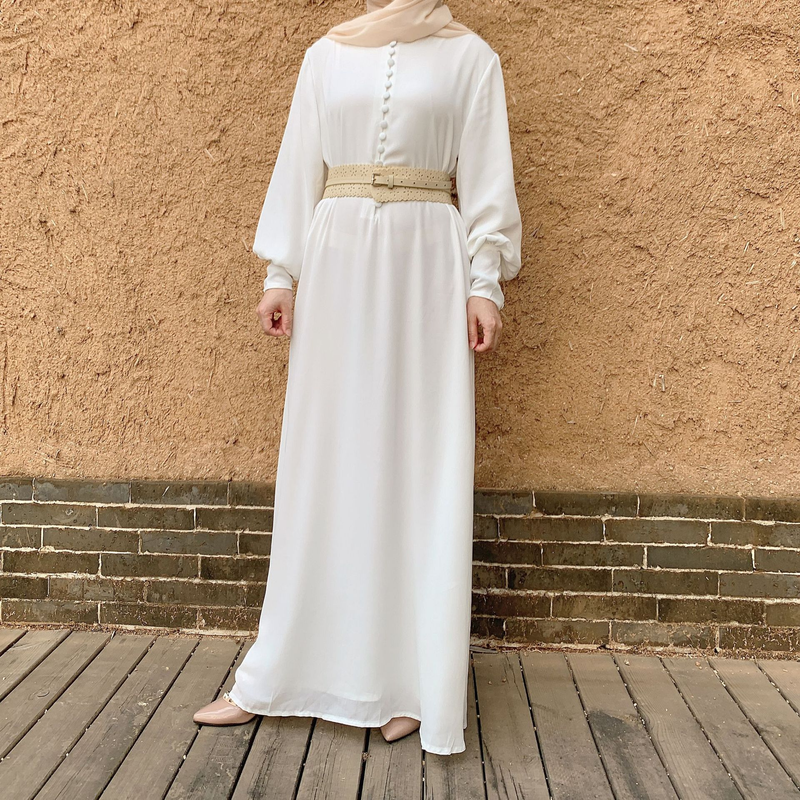 Moslem Moud Dubai elegante Chiffon laange Rock_voghion.com