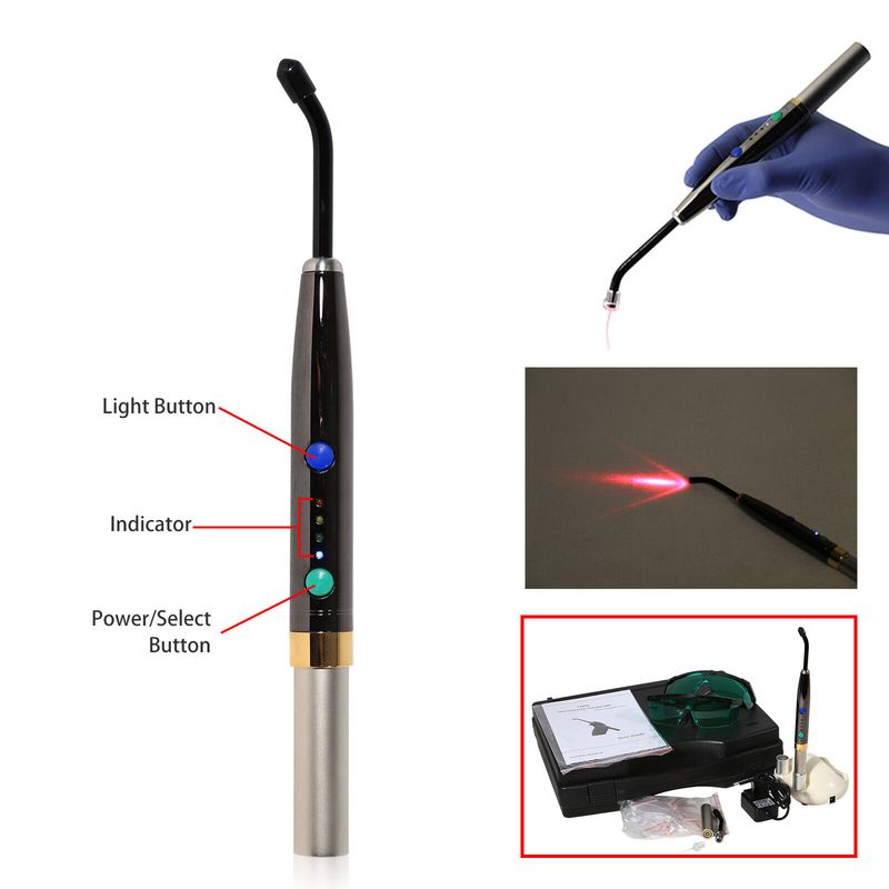 Dental Diode Laser System Drahtlose Photoaktivierte Heilung Laser Stift Oral Weichgewebe Lampe Perio Endo Chirurgische_voghion.com