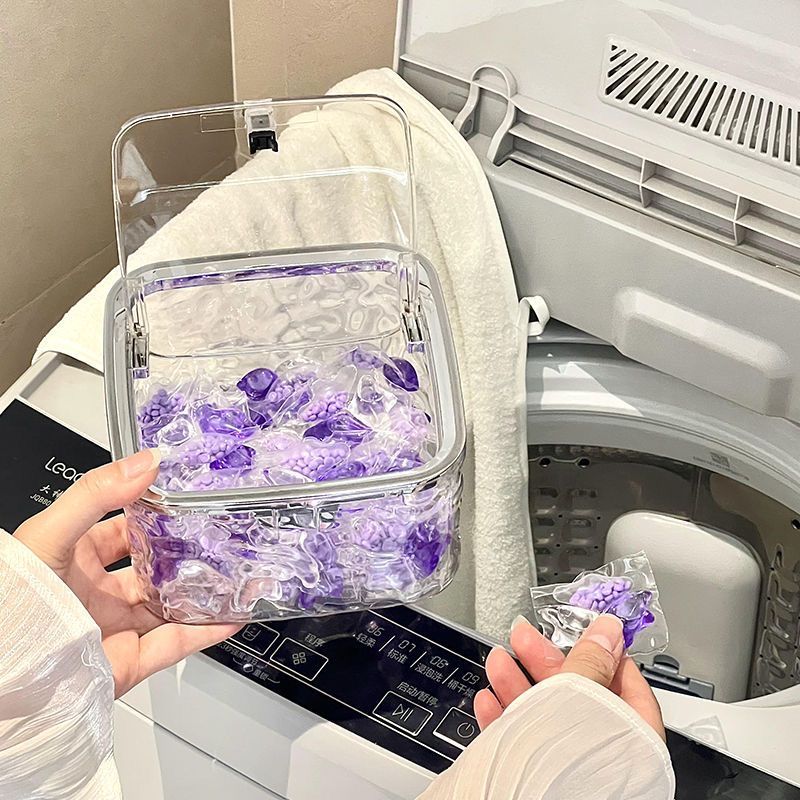 Organizzatore per accessori per capelli, scatola portaoggetti in acrilico trasparente, organizer per elastici per capelli, contenitore per bucato, scatola portaoggetti da scrivania_voghion.com