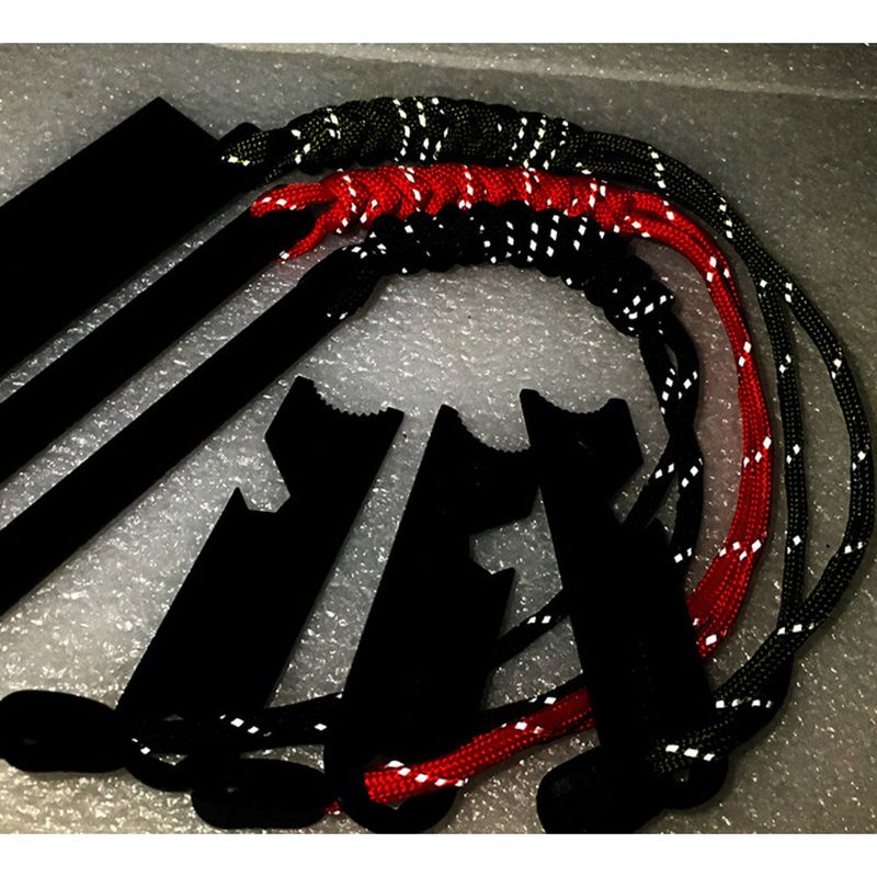 12.7*127mm Outdoor Flint Magnesium Rod Fire Starter Survival Scraper With 7 Heart Paracord Or Reflective Cord_voghion.com