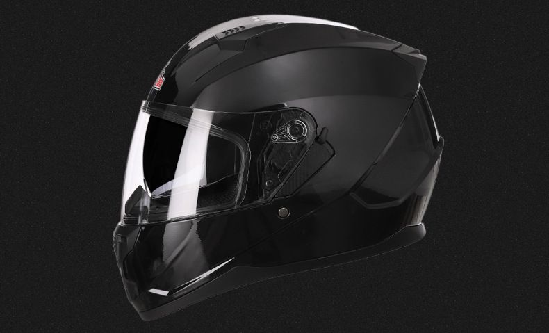 Casco da moto Casco da moto con doppia lente traspirante e copertura integrale per tutte le stagioni_voghion.com