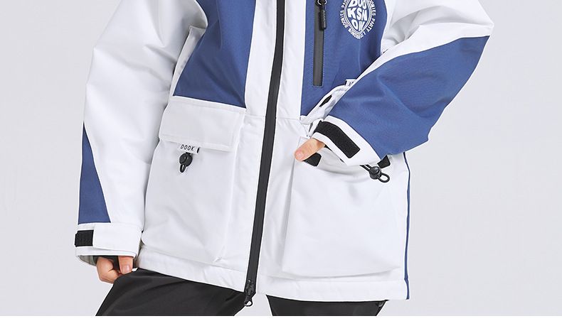 "Kids' Waterproof Ski Suit – Windproof Winter Snow Overalls For Boys & Girls (Size 120-160, White/Orange/Purple)"_voghion.com