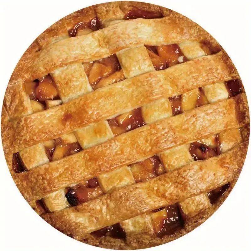 Couverture de sieste circulaire en flanelle Double face, amusante et créative, pizza, beignet, hamburger, crêpes_voghion.com