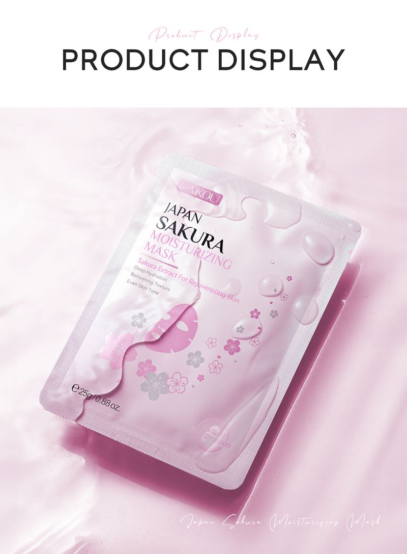 LAIKOU Sakura Moisturizing Mask 25g Hydrating Moisturizing Skin Brightening Moisturizing_voghion.com