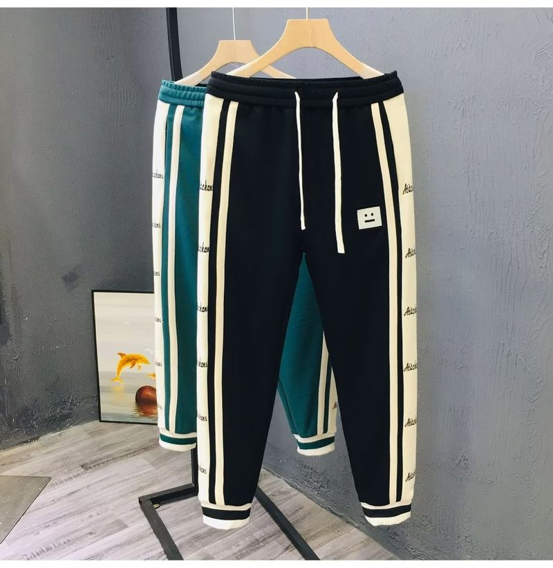 Pantalon Tendance Marque Pi Shuai Fried Street Automne Et Hiver Crop Leggings Hommes Étiqueté Décontracté Américain_voghion.com