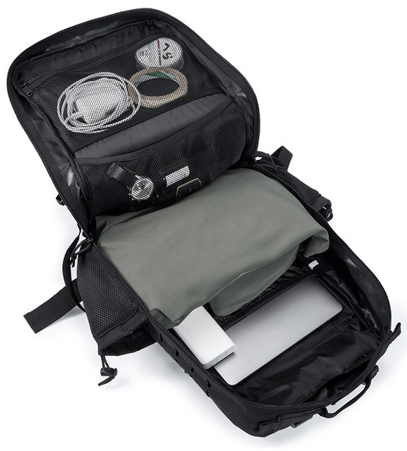 QT&QY 50L Military Tactical Backpack Army Bag Hunting MOLLE Backpack GYM For Men EDC Outdoor Hiking Rucksack Witch Bottle Holder_voghion.com