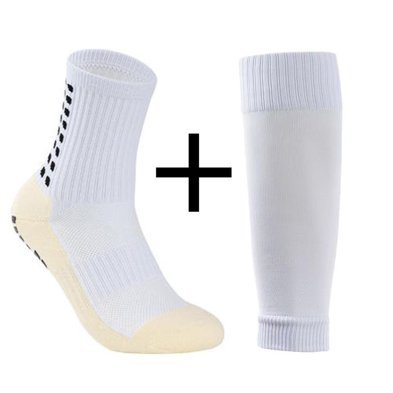 Calzini da calcio con punti di colla, calzini sportivi antiscivolo, calzini da calcio professionali, set con fondo in asciugamano anti-attrito_voghion.com