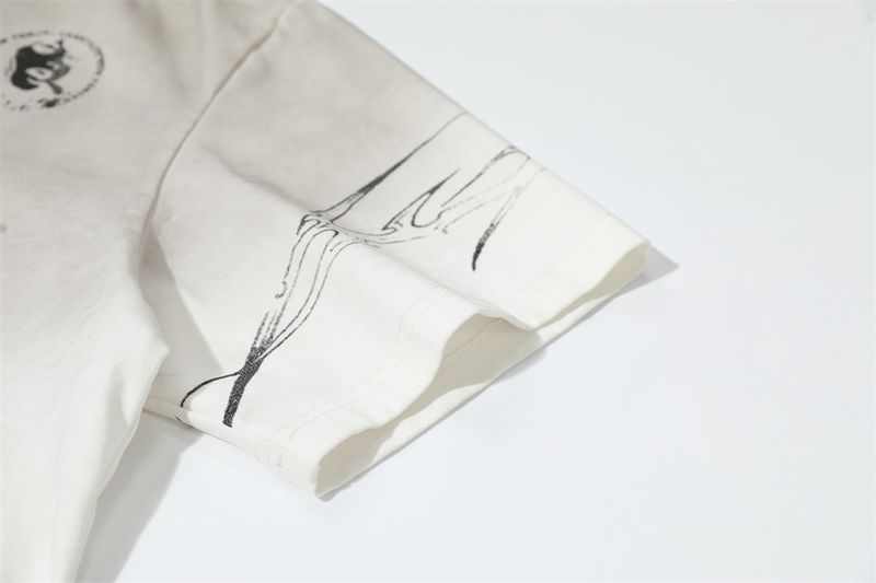 T-shirt à manches courtes pour homme, imprimé numéro 07, style décontracté, tendance, en pur coton, col rond, été_voghion.com