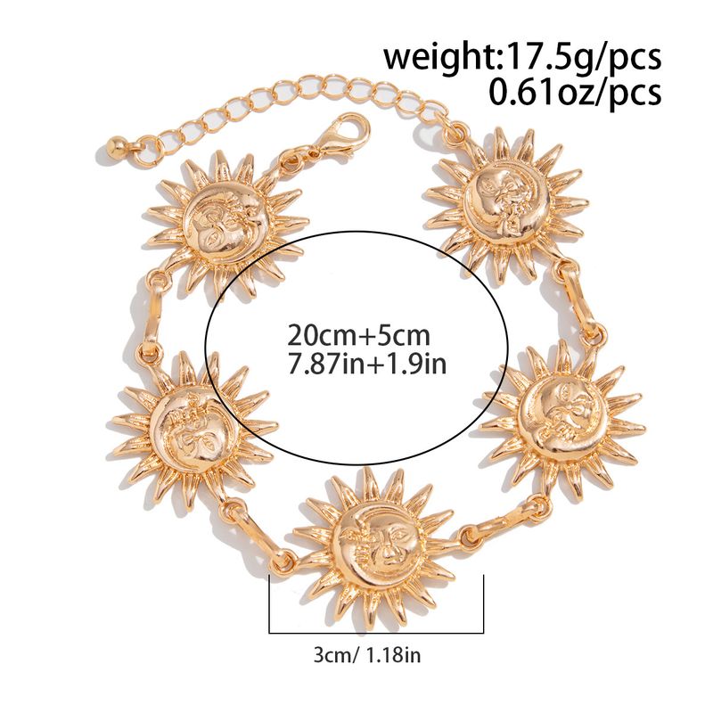 Chaîne de taille en métal tournesol tendance et sexy, design de niche féminin, pendentif visage touchant, chaîne de corps_voghion.com