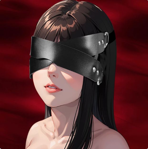 Unisex Cosplay Erwachsene Schwarz Leder SM Alternative Spielzeug Erotische Augenmaske Bondage Restraint Factory_voghion.com