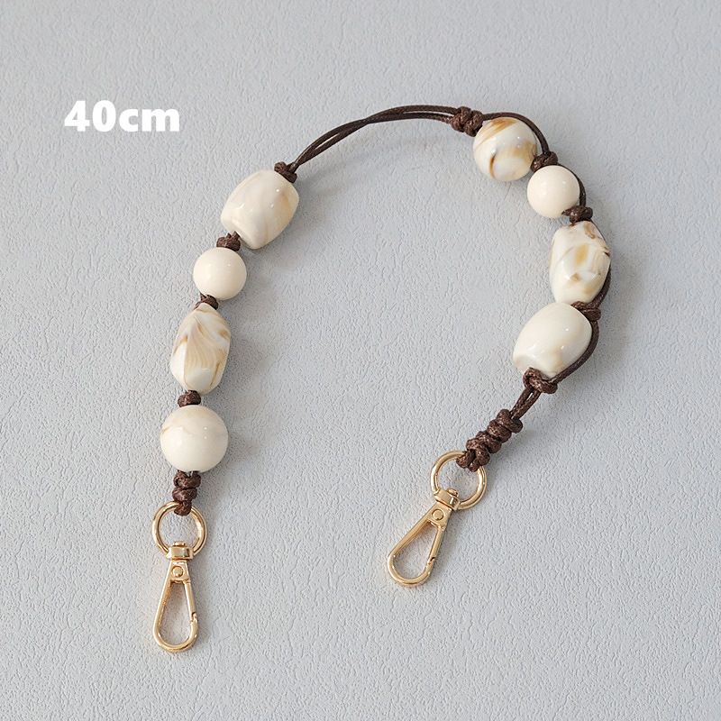 Acrylperlenschmuck Mode Perlenarmband Zubehör Schulter Crossbody Telefongurt Geflochtene Seiltasche Kette_voghion.com