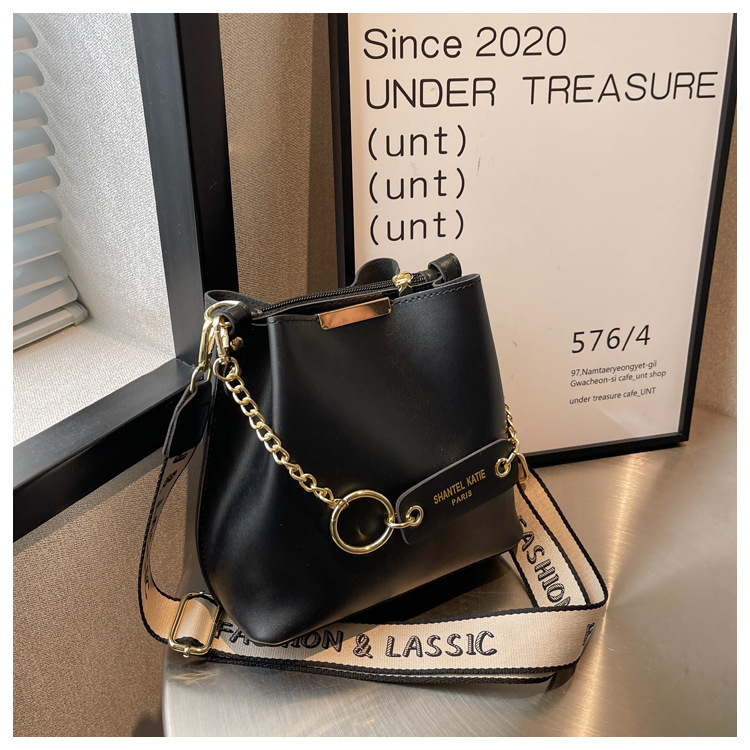 Bolsa feminina inverno moda um ombro crossbody simples estilo ocidental bolsa balde portátil_voghion.com