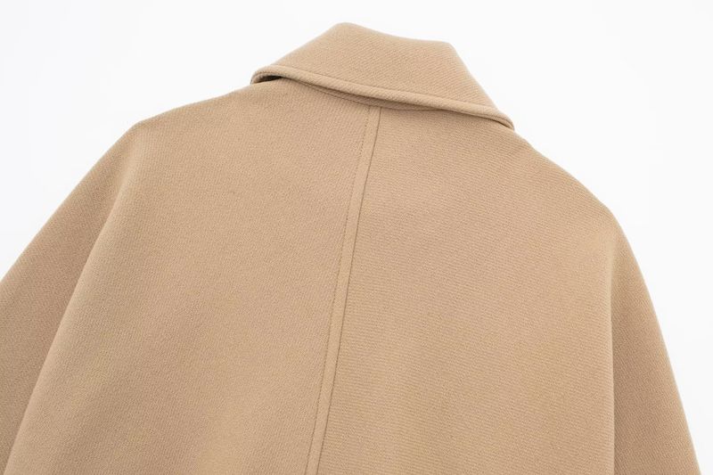 Women's clothing 2024 autumn and winter new wool blend short loose coat jacket_voghion.com