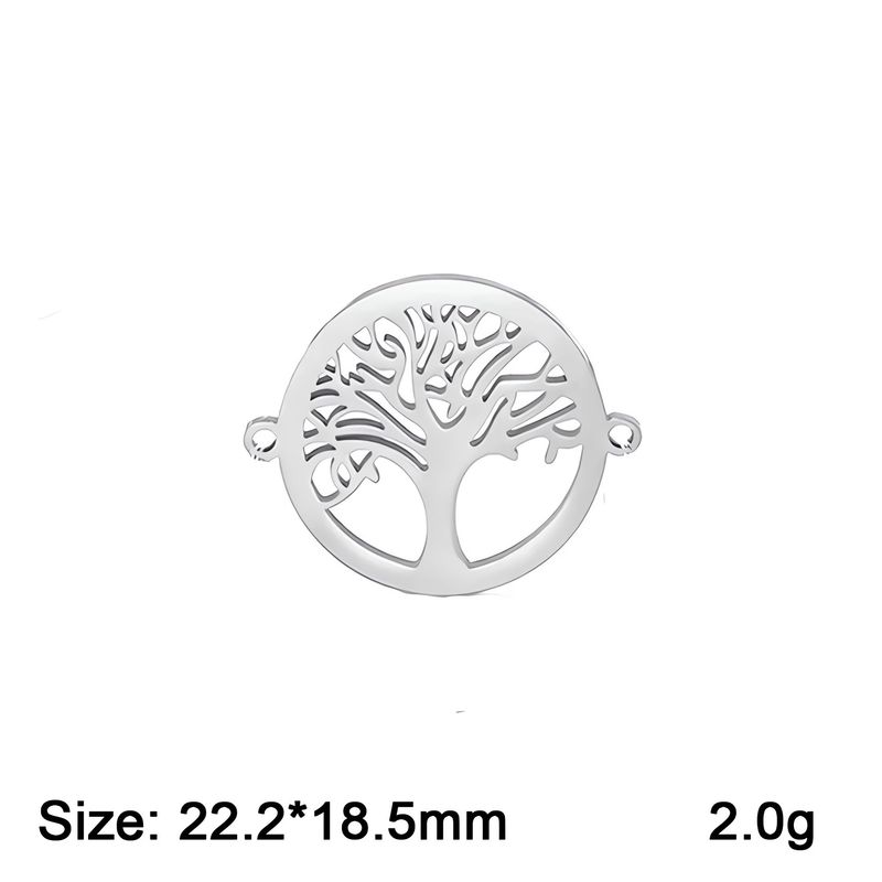 Protezione per foglie di trifoglio in acciaio inossidabile con albero cavo portafortuna, fai da te, per la creazione di gioielli con ciondolo_voghion.com