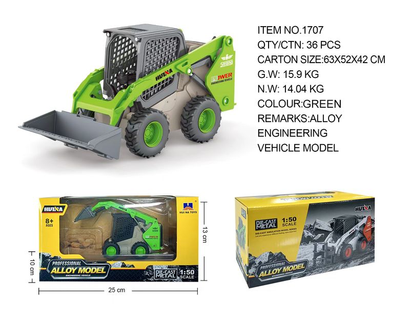 Set di modelli di veicoli da costruzione in lega Mother & Kids in scala 1:50 - Mini escavatore, autocarro con cassone ribaltabile e gru giocattolo resistenti per bambini e collezionisti_voghion.com