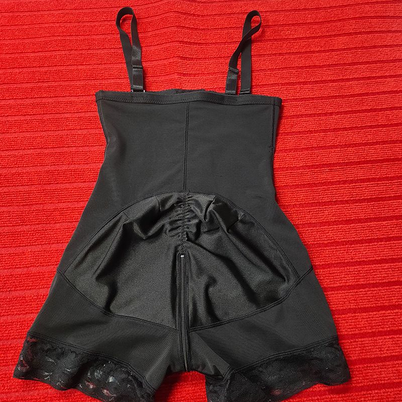 Pantalon amincissant une pièce à trois boutons pour femme, taille haute, fermeture éclair à l'entrejambe, style européen et américain, grande taille_voghion.com