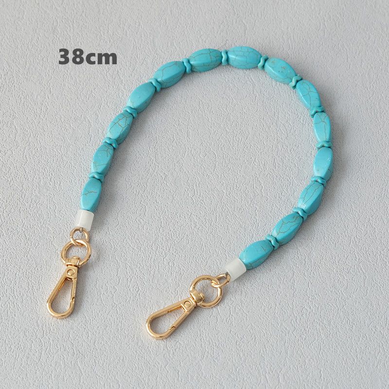 Thick Shoulder Strap Accessories Turquoise Bag Resin Acrylic Phone Chain_voghion.com