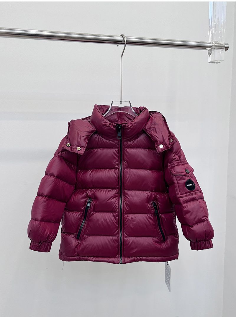Children's Down Jacket 2025 Winter New Style Small And Medium Sized Children's Thick Warm Hooded Short 90 White Duck Down Winter Coat_voghion.com