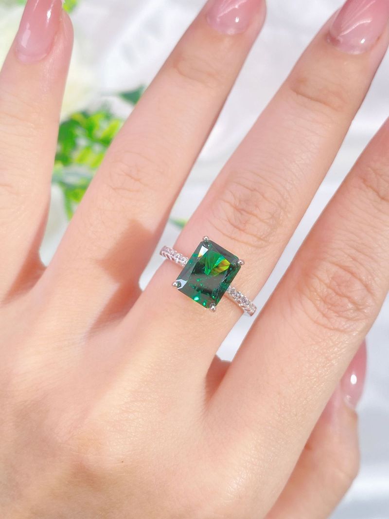 S Reines Silber 8A Zirkon Vier Krallen Zucker Weiß Eis Blume Schliff Hoher Kohlenstoffgehalt Mosang Diamant Ehering_voghion.com