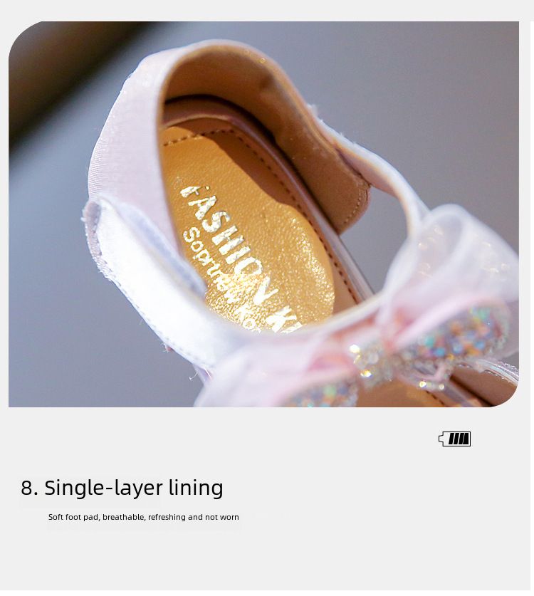 2023 neue Sommer Mädchen Prinzessin Schuhe Weichen Boden Strass Student Schuhe Kinder Kleine Mädchen Große Kinder Sandalen Trendy_voghion.com