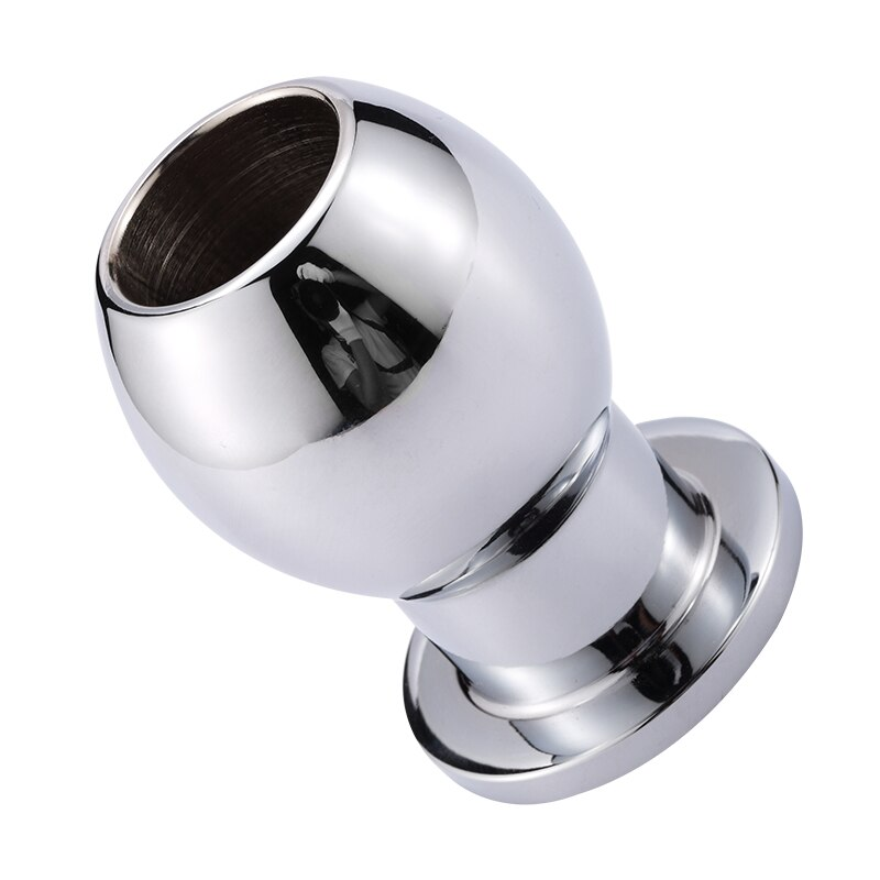 Metal Anal Large Beads Butt Plug Prostate Massager Douche Enema Syringe Head Tip Cleaner Hollow Anus Sex T_voghion.com