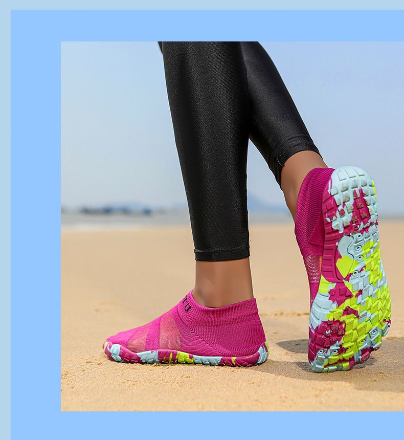 Scarpe da acqua per nuoto, escursionismo, spiaggia, leggere, ad asciugatura rapida, antiscivolo, calzini da acqua a piedi nudi con fori di drenaggio, piscina, surf, yoga, avventure all'aria aperta_voghion.com