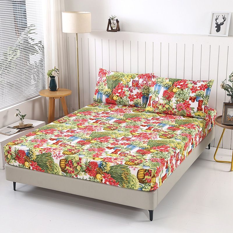 Coprimaterasso stampato Simmons, 1 pezzo, in cotone spazzolato e aloe vera_voghion.com