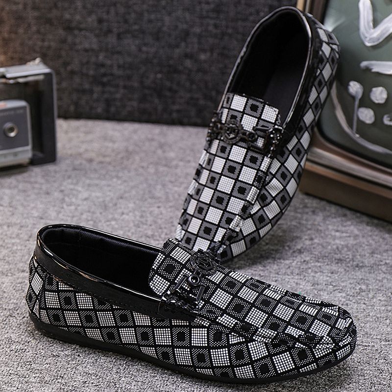 SHLIANG Formal Men Business Shoes Fashion Casual Shoes Men Brand Leather Loafers Breathable Slip on Male Boat Shoes Moccasins S040A_voghion.com