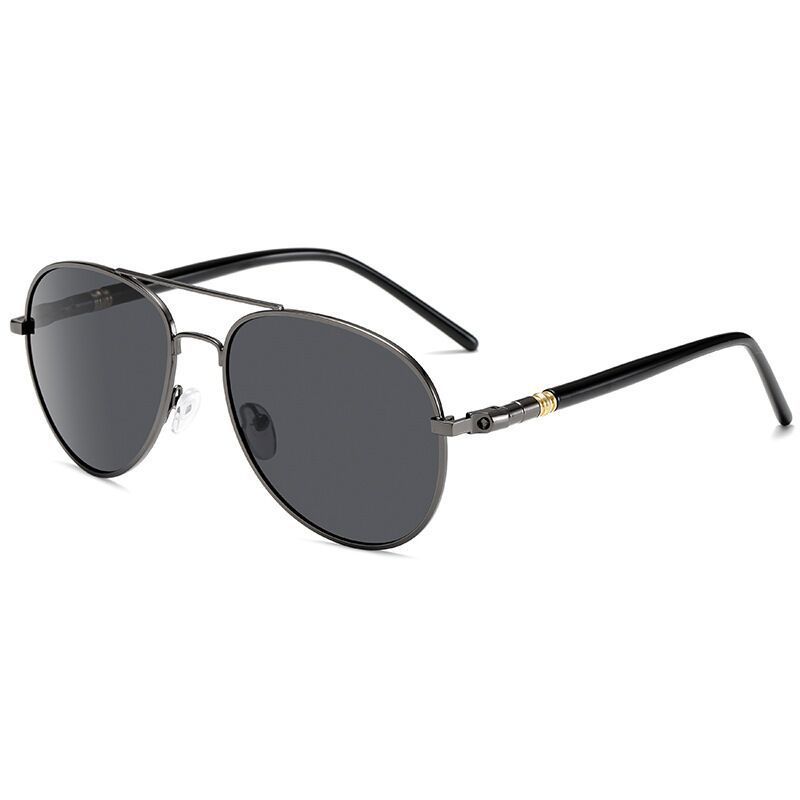 Nowe okulary przeciwsłoneczne z polaryzacją męskie klasyczne markowe okulary pilota okrągłe retro wysokiej jakości metalowe okulary do jazdy UV400_voghion.com