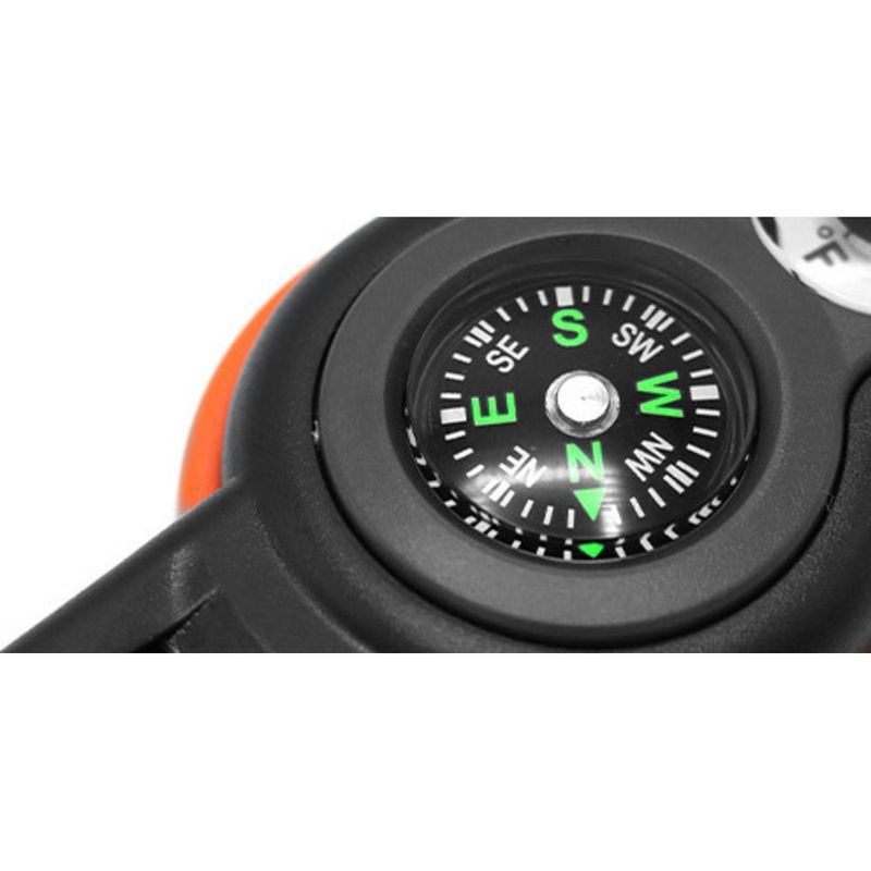 Nieuwe 7-in-1 multifunctionele overlevingsfluit voor buiten met LED-licht, thermometer en kompas_voghion.com